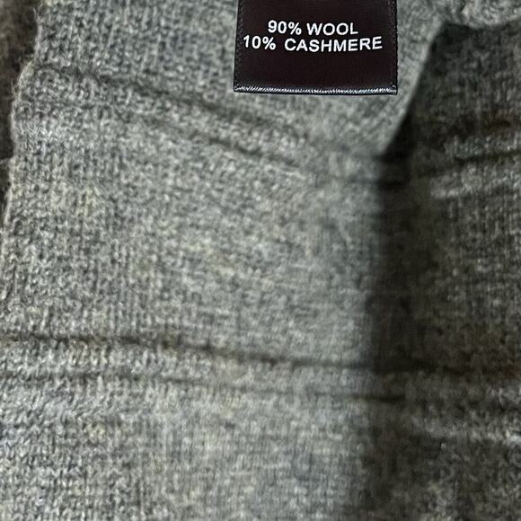 Quinn Mens Wool Cashmere Crew Neck Sweater Size XXL Army Green Quiet Luxury NWT - Picture 6 of 7